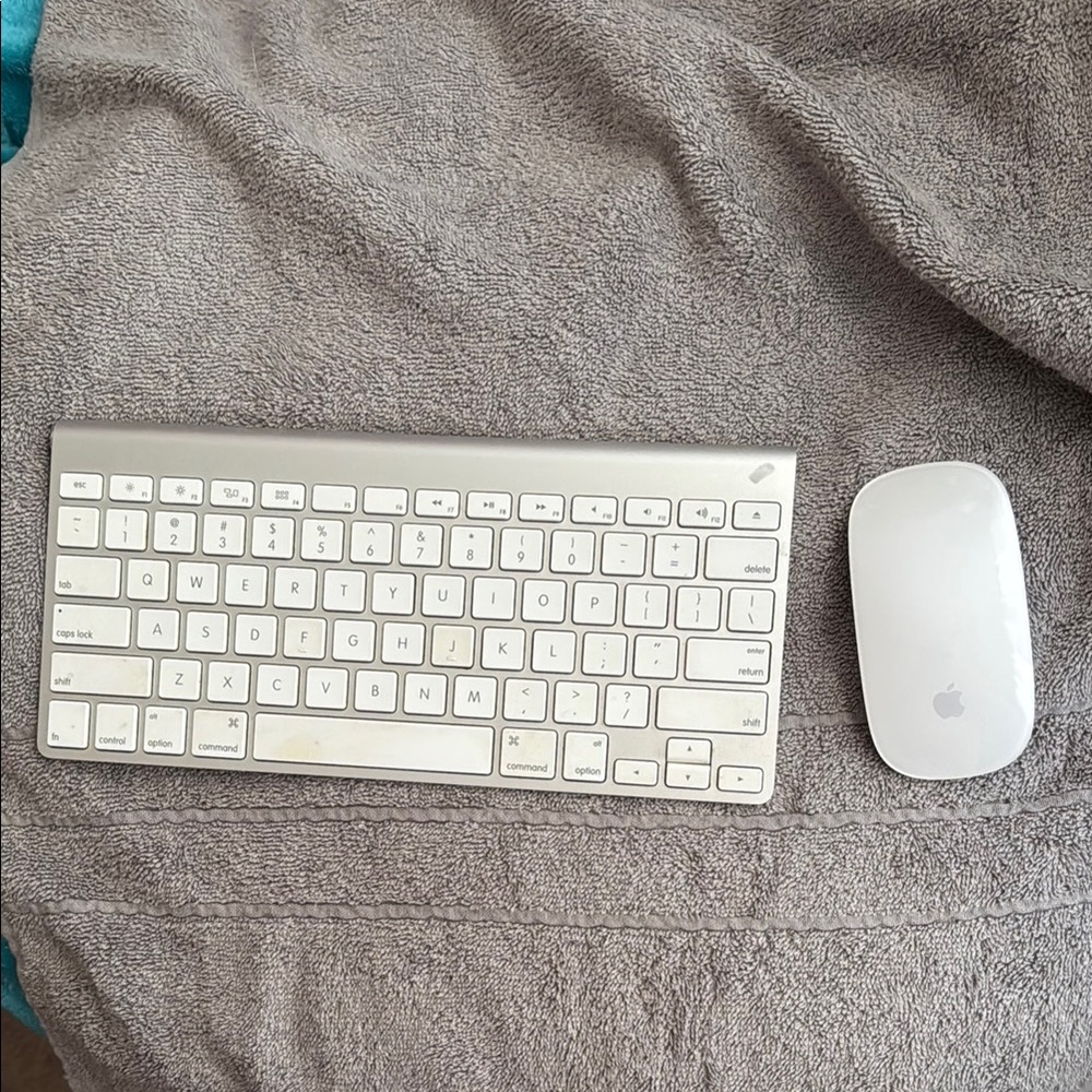 Apple Wireless Keyboard and Mouse - Silver